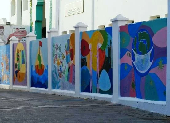 جداريات أصيلا الفنية: عندما تخلق الألوان المشهد البصري في أصيلا